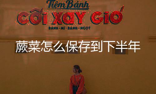 将新鲜蕨菜处理干净